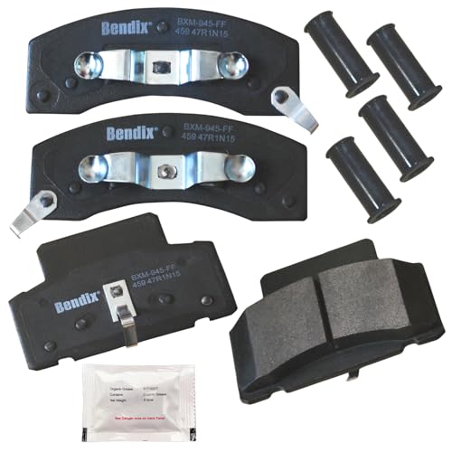 Bendix Priority1 CFM459 Semi-Metallic Front Brake Pads for Select Models Chevrolet C35, C3500, C3500HD, Express 2500, 3500, K3500, Dodge Ram 3500 Van, 4000, GMC Savana - style: CFM459