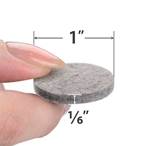Felt Furniture Pads X-PROTECTOR - 48 Premium Felt Pads Floor Protector - Chair Felts Pads for Furniture Feet Wood Floors - Best Furniture Pads for Hardwood Floors - Protect Your Hard Floors! (Grey) - size: 48 PCS 1" Grey, Round