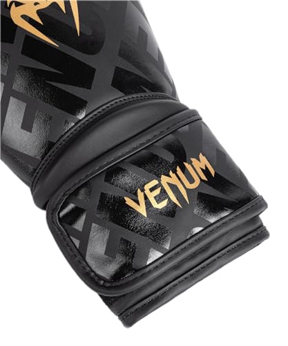 Venum Contender 1.5 Boxing Gloves - color: Black/Gold, size: 16-Ounce