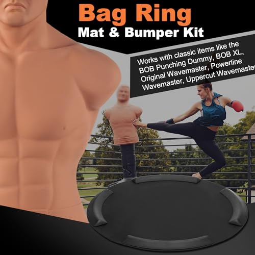 Bag Ring Mat,Bumper Kit Keeps Heavy Bags from Moving During Intense Workout | Bag Ring Mat Keep sandbag stable,Compatible with BOB Punching Dummy, BOB XL,Original Wavemaster,Rubber Material