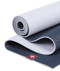 Manduka eKO Yoga Mat - Natural Rubber | Eco-Friendly | Soft Textured Surface| Natural Next-to-Skin Feel - color: Midnight, size: 71" x 24"