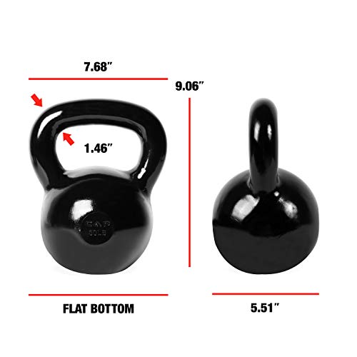 CAP Barbell Black Enamel Coated - Singles and Sets, Multiple Weight Choices - size: 30.0 Pounds