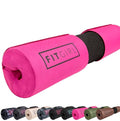 FITGIRL - Squat Pad and Hip Thrust Pad for Leg Day, Barbell Pad Stays in Place Secure, Thick Cushion for Comfortable Squats Lunges Glute Bridges, Olympic Bar and Smith Machine - color: Pink (Deluxe)