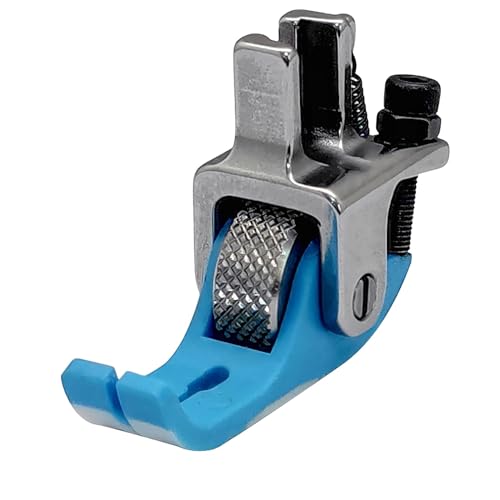 Narrow Roller Presser Foot for Industrial Single Needle Lockstitch Sewing Machine (Diamond Wheel) - color: Diamond Wheel