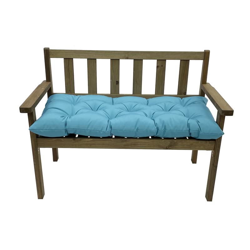 SeaHome Indoor/Outdoor Bench Cushion,Waterproof Swing Seat Cushion,Outdoor Chair Cuhion,for Lounger Garden Furniture Patio Loveseat Bench (47.2" x 19.7", Blue) - color: Blue, size: 47.2" x 19.7"