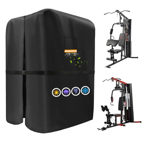 Workout Equipment Cover Compatible with SincMill, 600D Oxford Home Gym Equipment Cover, Protect for Gym Equipment for Home Garage/Home Gym Equipment With Air Vent & Reflective strip-41"L×69"W×73"H