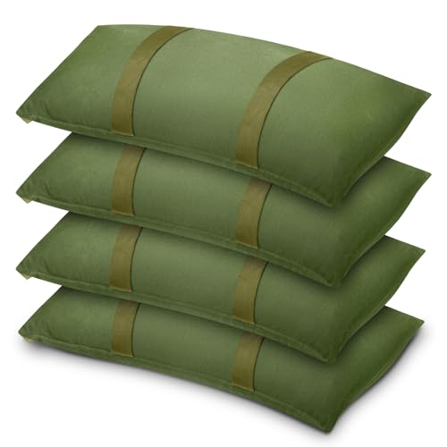 200 LBS Sand Bags for Weight, Umbrella Base Weights Sandbags, 4 Packs Fillable Heavy Duty Weight Sandbag for Outdoor Furniture Garden Backyard Patio Umbrella Trampoline Poolside Accessories (Green) - color: Green