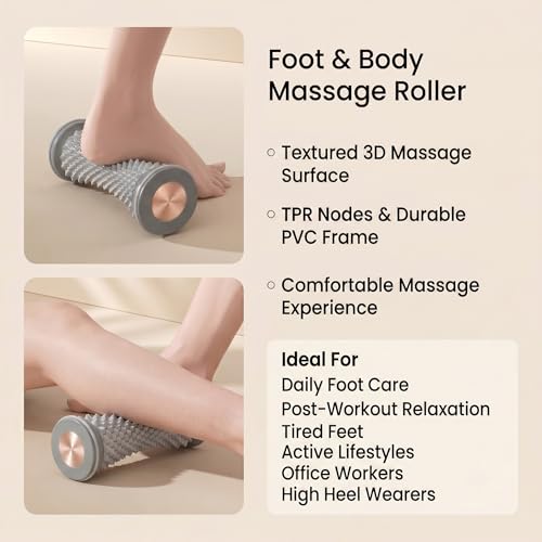 Foot Massage Roller for Plantar Fasciitis, Portable Muscle Roller for Recovery