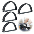 4 Pcs Ellipse Leg Exerciser Pedal Straps，Non-Slip Foot Pedal Straps for Under Desk Elliptical Machine, Foot Pedal Straps for Adults Seniors Fitness Home Sports Accessories