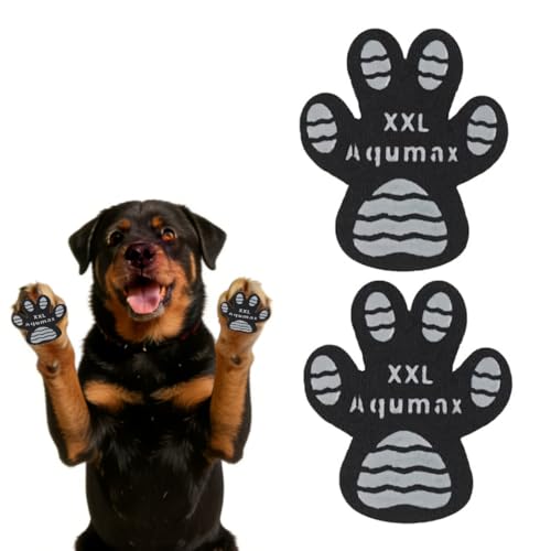 Dog Paw Protector Non-Slip Gripper Traction Pads,Walk Assistant for Senior Dogs,Foot Stickers for Hardwood Floors,Dog Shoes Booties Socks Replacement,6 Sets (24 pcs) XXL Black - size: XXL-2.7*2.4 inch(L*W)