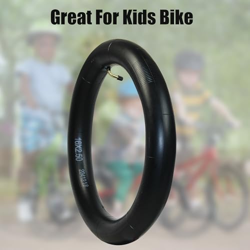 Libereco 16x2.125/2.5/3.0 Bike Inner Tubes for Electric Bike - Butyl Rubber,Bent Valve (CR202), High Elasticity for E-Bikes & Children Bikes - color: 1 Tube, size: 16x2.5"