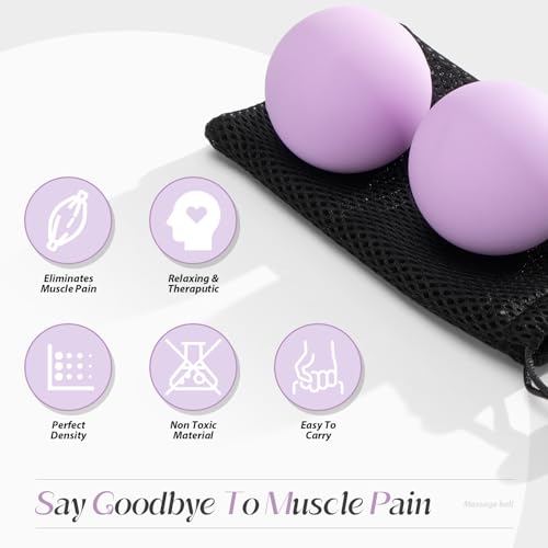 SUBCULTUREPICK Massage Lacrosse Balls for Myofascial Release,Yoga Deep Tissue Massage,Trigger Point Therapy and Foot Plantar Fasciitis,Muscle Soreness Massager Ball (2 Packs) (Orange) - color: Orange