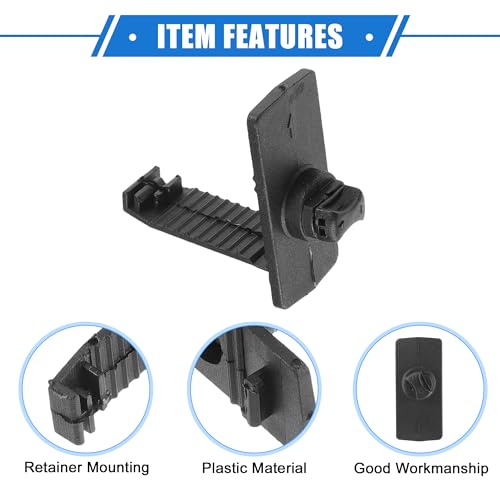 4 Pcs Car Holder Retainer Compatible for Honda for Acura, Durable Anti-Slip Plastic Black L Type Floor Mat Fixing Clips
