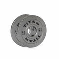 Titan Fitnes Cast Iron Olympic Plates, Classic Weight Plate Design, Hammer Finish - size: 2.5 LB Pair