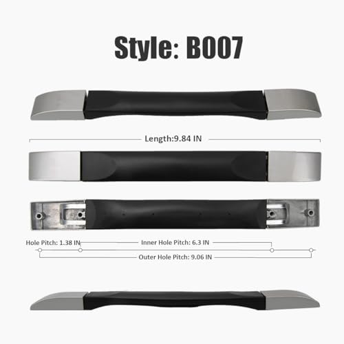 Luggage Handle Replacement Suitcase Handle Repair Grip for Travel Bag B007 | Comfortable grip design, easy mounting, ideal for restoring damaged handles on suitcases, luggage cases, and travel gear - color: B007