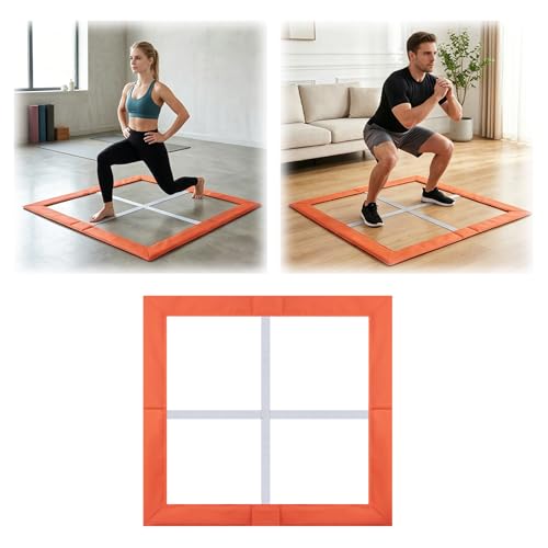 Square Training Equipment Folding Flexibility Agility Ladder Trainer Equipment Speed Training Fitness Ladder for Outdoor Indoor Home