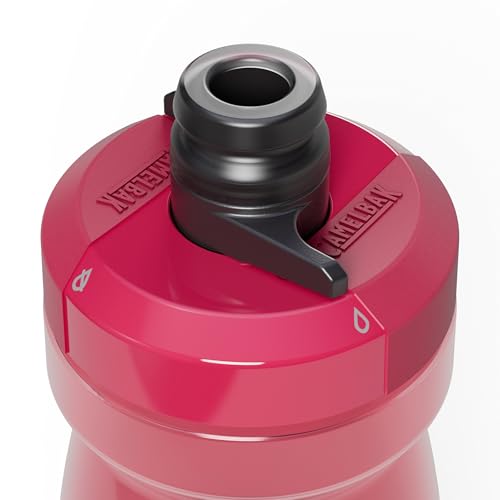 CamelBak Podium Bike Squeeze Water Bottle, High‑Flow Easy‑Squeeze Design for Cycling Performance, 21oz, Mercury Berry - color: Mercury Berry