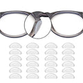 1.0mm Eyeglass Nose Pads 20 Pairs Stick On Anti-Slip Nose Pads for Glasses | 1mm Thin, Non Slip silicone Nose Pads for Eyeglasses Sunglasses Super Sticky 3M Adhesive (20-Clear) - color: Clear