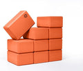Bulk 4 in Foam Yoga Blocks, 10 Pack - color: Orange
