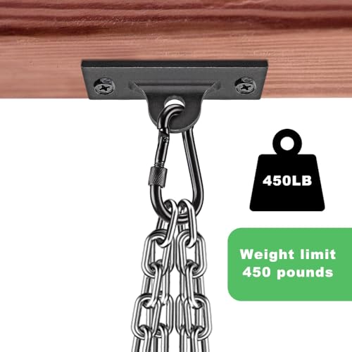 Dolibest Heavy Bag Hangers Brackets, Punching Bag Hangers, Heavy Bag Ceiling Mount for Body Weight Strength Training Systems, Aerial Yoga Swing & Hammock, Resistance Band - color: 450LB heavy bag hanger with chain