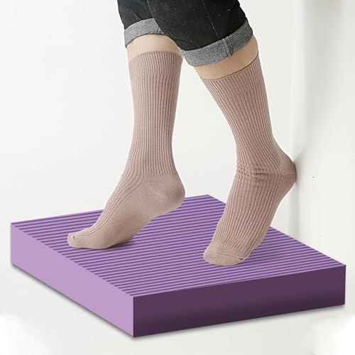 Extra Large Foam Balance Pad, Non-Slip Foam Mat for Yoga & Balance Strength Training, Knee Pad for Physical Therapy - color: Purple- 17.72