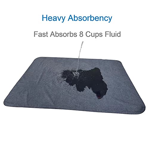 Peepeego 2PCS Pee Pads 54"x54", Washable, Slip Resistant, Waterproof Rugs for Training - size: 54x54 Inch（Pack of 2)