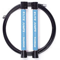 Elite Jumps Surge 3.0 Speed Jump Rope, Double Unders | Patented dual-bearing handle. Kink-resistant cable for premium spin control. Pro speed rope. - color: Powder Blue, size: Surge 4.0