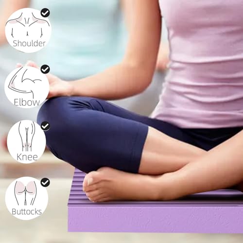Extra Large Foam Balance Pad, Non-Slip Foam Mat for Yoga & Balance Strength Training, Knee Pad for Physical Therapy - color: Purple- 17.72
