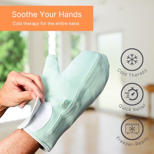 NatraCure Cold Therapy Mittens - Small/Medium - for Sore, Aching Hands, Working Hands, Arthritis, Neuropathy, Chemotherapy, Chemo Care Package for Women, Cryotherapy, Edema Relief, Hand, Finger Pain - size: Small-Medium
