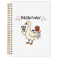 OJMFHEGEE Phlebotomy Phlebotomist Gifts Spiral Notebook 5.5x8.3 in, Funny Goose Phlebotomy Nurse Medical Hardcover Notebook Journal Gifts for Work Study Women - color: Goose Phlebotomy Nurse