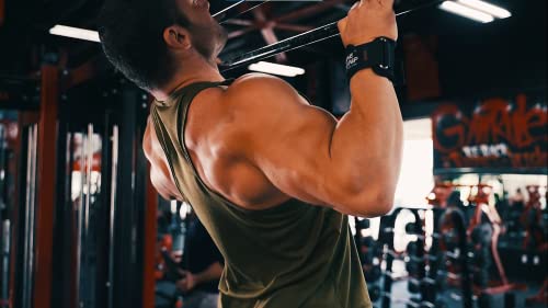 Weight Lifting Rod Hooks Heavy Duty Wrist Wraps Power Weight Lifting Training Gym Grips Straps Set of 2 - color: Flat Black 2 Hooks, size: MEN-Wrist Size Large