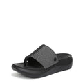 Vionic Women's Aqua - color: Black Leather and Gore, size: 5
