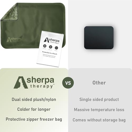 Extra Large Gel Ice Packs for Injuries Reusable - Flexible Gel Ice Packs Reusable, Hip, Shoulder, Back Pain Relief - 14" x 22" - Green - size: Extra Large, style: Green