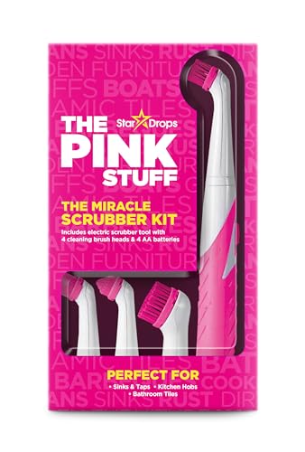 The Pink Stuff Miracle Scrubber Kit, Electric Cleaning Tool Set