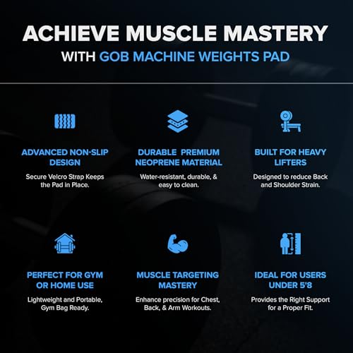 Charles Glass Gob Pad – Premium Weight Lifting Pad for Free Weights, Bench Exercises, and Chest Press Support - color: 3.0 - For Machine Weights