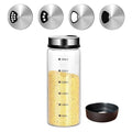 Verdental 10 oz Salt Pepper Shakers with 3 Adjustable Outlet Holes | Clear Glass Shaker Bottles Spice Seasoning Cans for Kitchen Decor Home Restaurant BBQ Camping Farmhouse Kitchen Accessories - size: 300ML(2.36*6.81 IN)