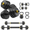 FEIERDUN Adjustable Dumbbells Set, 48/68/88lbs Free Weight Set with 4 Modes, Used as Barbell, Kettlebells, Push up Stand, Fitness Exercises for Home Gym Suitable Men/Women - style: B:48LB(24LB Pair)