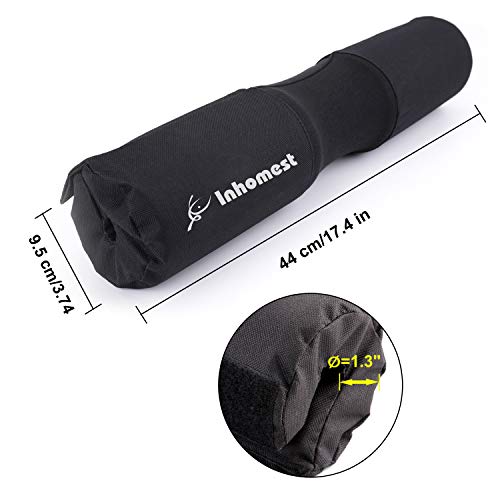Barbell Pad Squat Pad for Squats Hip Thrusts Lunges Glute - Neck & Shoulder Protective Pad with Nylon Padding Support, Fit for Smith Machine and Olympic Standard Weightlifting Cushion