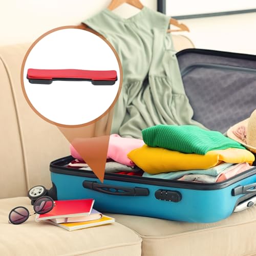 uxcell 2 Pcs Luggage Handle Replacement 8.5 Inch Suitcase Handle Carry Strap Plastic Pull Handle Grip Luggage Replacement Parts with Screws for Suitcase Box Luggage Case, Bright Red - color: Bright Red