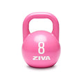Steel Competition Kettlebells by Steve Cotter - Hard-Wearing Crack-Resistant Powder Surface Coating, 34mm Steel Handle with Non-Slip Super Textured Powder Coating Grip - Avail 6kg - 32kg - color: k) 8kg - Pink