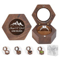 wood ring box (E-custom) - color: E-custom