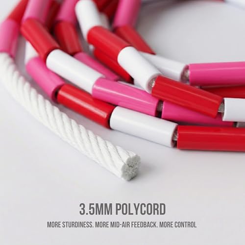 Pro-Grade Beaded Jump Rope for Beginners - color: Irisha