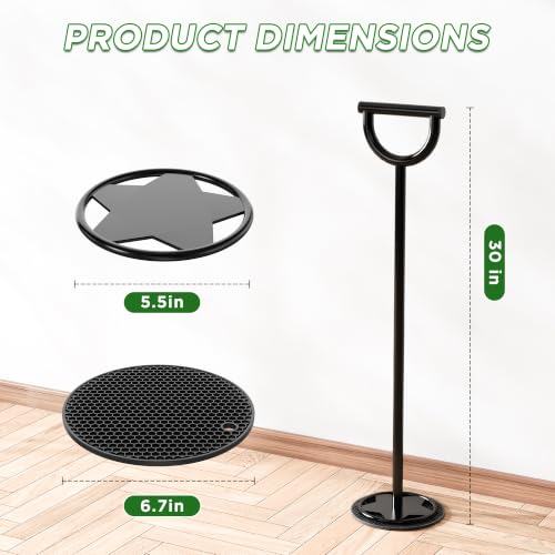 Trash Compactor for Kitchen - 30" All-Metal Manual Garbage Compactor, No Electric Tamper Trash Can Compacting Tool for Home & Outdoor Bins, Stand to Easily Compact Trash - No Bend, Squat, or Stomp - size: 30"