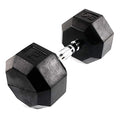 Power Systems Rubber Octagonal Dumbbell - size: 50-Pounds