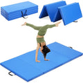 Gymnastics Mat, 3FTx6FT / 4FTx8FT 2" Thick Folding Kids' Gymnastic Tumbling Mat for Home Gym Exercise & Play - color: 3x6FT-Blue