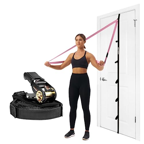 Arena Strength Multi Loop Door Anchor Strap for Resistance Bands - Fits Up to 9 ft Doors - Heavy Duty - Easy to Install - Full Body Home Workouts