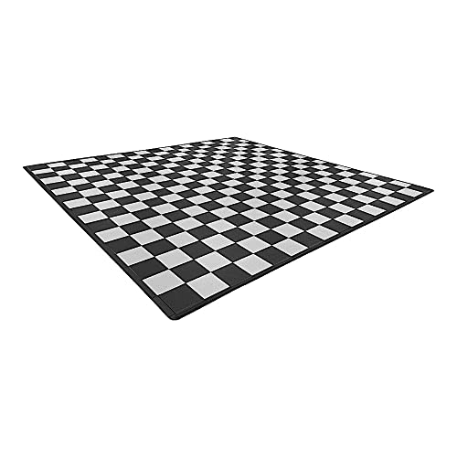 Speedway Garage Floor Mat Kit for 2-Car, Large, Checkered - Black/White - color: Checkered - Black/White, size: Garage Kit - 2-Car
