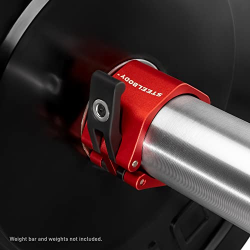 Steelbody Olympic Barbell Lock Jaw Collars - style: Aluminum - Red