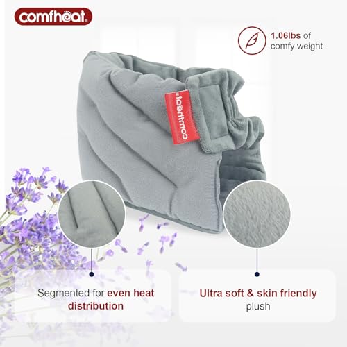 Microwave Ankle Heating Pad for Ankle Pain, Achilles Tendinitis, Heated Ankle Wrap Moist Hot or Cold Compress for Sprained Ankle, Swelling, Foot Heel Pain Relief