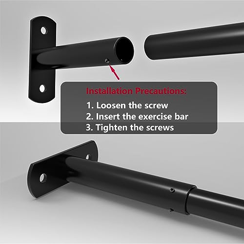 Heavy Duty Adjustable Width Pull Up Bar for Doorway, Steel Strength Training Pull-up Bars, Max 660lbs, Doorway Pull Up Bar Include 4pcs Steel 6 Angle Expansion Screw - size: 101 to 120cm(40 to 47inch)